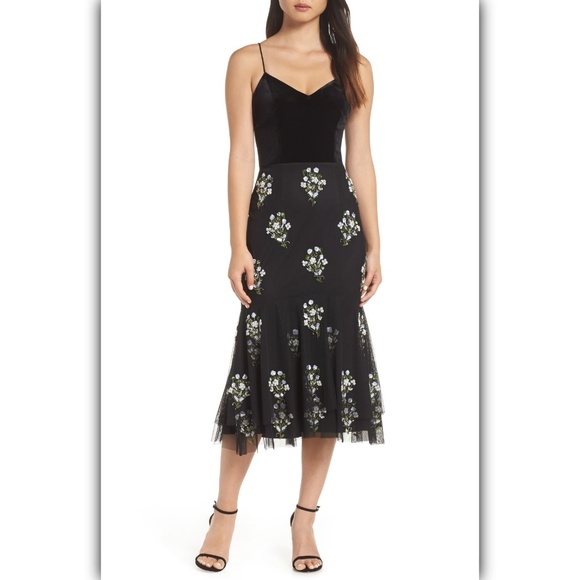 Adrianna Papell Dresses & Skirts - ADRIANNA PAPELL Bead Embellished Midi Dress